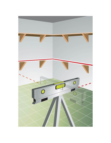 Nivel láser torpedo Johnson 40-6184 magnético 30,48 m