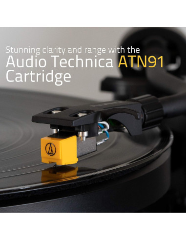 Giradiscos Fluance RT80 con Audio Technica AT91 y Kit de Limpieza