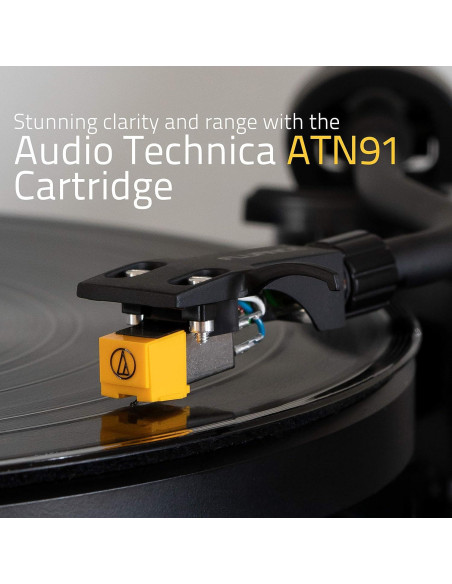 Giradiscos Fluance RT80 con Audio Technica AT91 y Kit de Limpieza