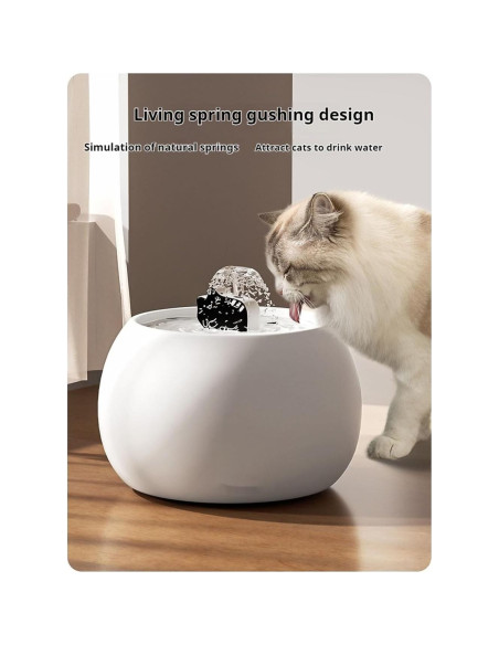 Fuente de Agua Cerámica para Gatos CHENGPIN 1.5L Automática