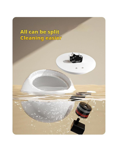 Fuente de Agua Cerámica para Gatos CHENGPIN 1.5L Automática