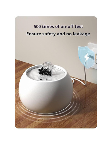 Fuente de Agua Cerámica para Gatos CHENGPIN 1.5L Automática