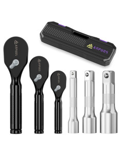 Juego de Llaves de Carraca Cortas ANPUDS 6 Piezas 72 Dientes