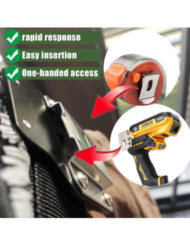 Soporte para Cinta Métrica QIAOTLB 0026 Acero Inoxidable