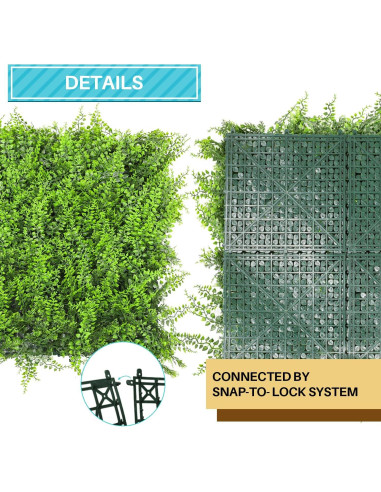 Paneles de Hiedra Falsa COARBOR 6 Piezas 50x50 cm