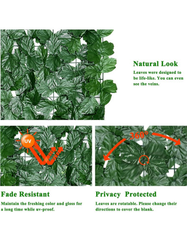 Pantalla de Privacidad iCover 99x399 cm Hoja de Arce Verde
