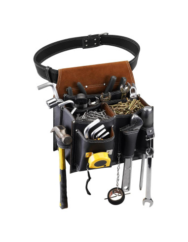 Bolsa de Herramientas ARCFOX con Cinturón de Cuero 10 Bolsillos