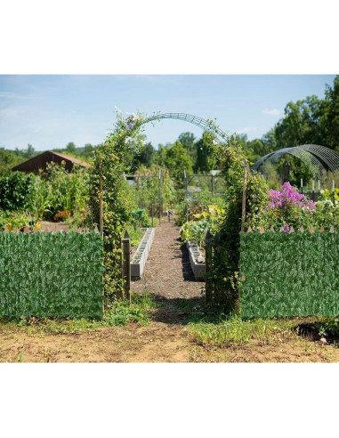 Pantalla de Privacidad iCover 99x399 cm Hoja de Arce Verde