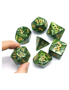 Dados Gigantes HD 25mm Verde para D&D y RPG