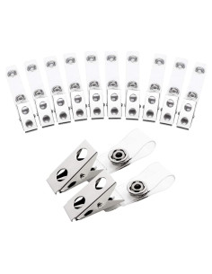Clips de Metal Fushing 150 Pcs para Insignias y Tarjetas