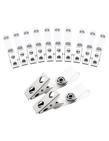 Clips de Metal Fushing 150 Pcs para Insignias y Tarjetas