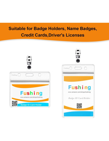 Clips de Metal Fushing 150 Pcs para Insignias y Tarjetas