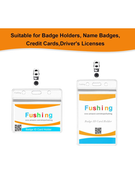 Clips de Metal Fushing 150 Pcs para Insignias y Tarjetas