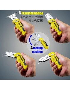 Cuchillo Utility Plegable YOIbuy PRO con Raspador y 2 Cuchillas 2