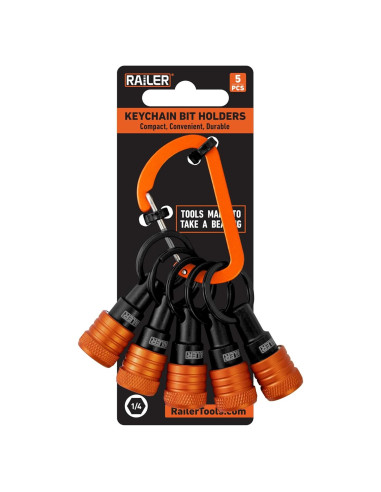 Soporte de Llave para Bits Railer 5pc - Hexagonal 1/4"