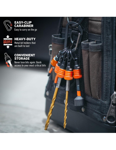 Soporte de Llave para Bits Railer 5pc - Hexagonal 1/4"