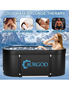 Bañera de Hielo Portátil AURGOD XL para Recuperación 2