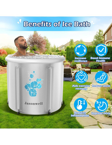 Tina de Baño de Hielo Jasonwell 90L para Atletas