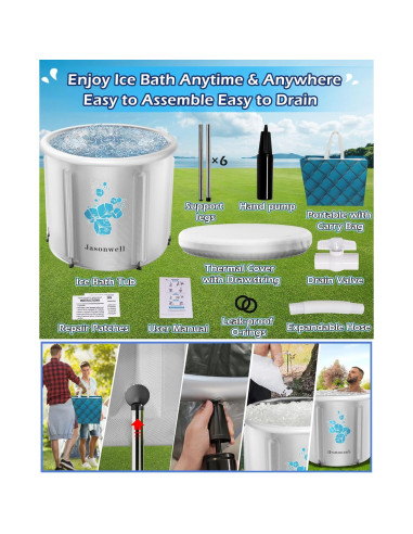 Tina de Baño de Hielo Jasonwell 90L para Atletas