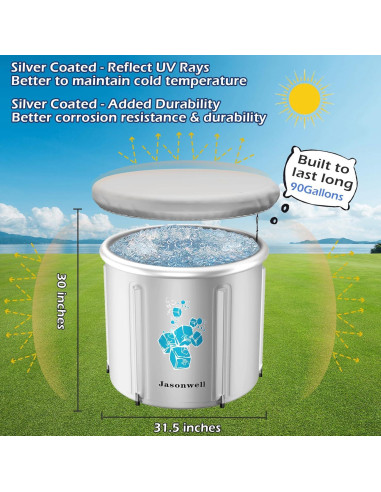 Tina de Baño de Hielo Jasonwell 90L para Atletas