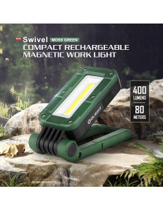 Luz de Trabajo OLIGHT Swivel 400 Lúmenes Recargable Verde 2