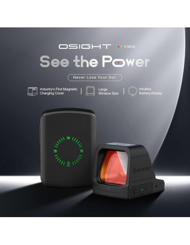 OLIGHT Osight Punto Rojo Recargable con Cubierta Carga