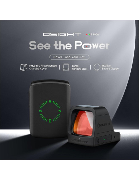 OLIGHT Osight Punto Rojo Recargable con Cubierta Carga