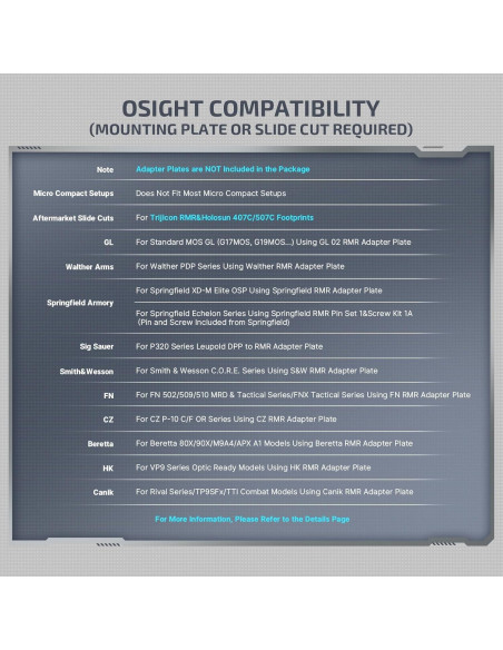 OLIGHT Osight Punto Rojo Recargable con Cubierta Carga