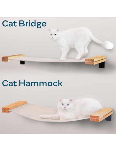 Hamaca para Gatos Sand Peak 86x33 cm Madera Sólida