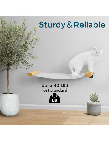 Hamaca para Gatos Sand Peak 86x33 cm Madera Sólida