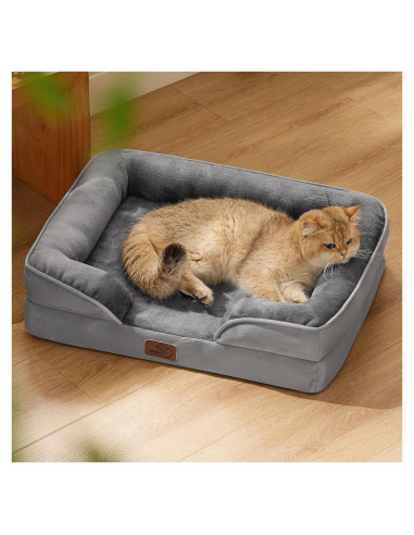 Cama para Gatos Bedsure Gris Soporte Ortopédico 50x38 cm
