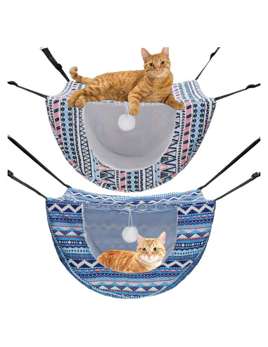 Hamaca para Gato Unittype 2 Piezas Doble Capa Boho