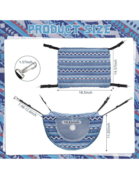 Hamaca para Gato Unittype 2 Piezas Doble Capa Boho