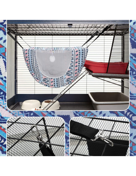 Hamaca para Gato Unittype 2 Piezas Doble Capa Boho