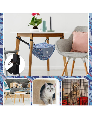 Hamaca para Gato Unittype 2 Piezas Doble Capa Boho