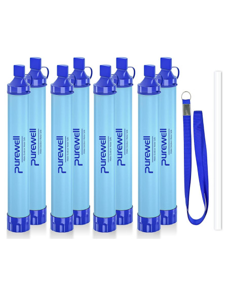 Filtro de Agua Purewell K8612 8PCS Supervivencia Camping Filtro de Agua Purewell K8612 8PCS Supervivencia Camping