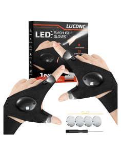 Guantes con Linterna LED LUCDNC para Hombres - Regalos Únicos