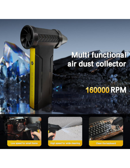 Soplador de Aire Comprimido Hertzborn 160000RPM 10000mAh