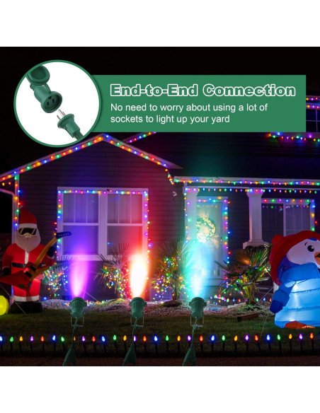 Foco LED RGB Enhon 2 Piezas Exterior a Prueba de Agua