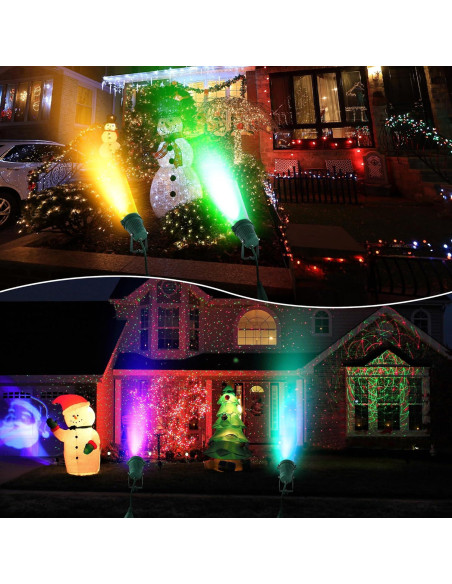 Foco LED RGB Enhon 2 Piezas Exterior a Prueba de Agua