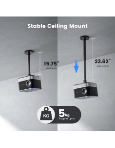 Soporte de Techo para Proyector Aurzen PJ503PM Ajustable 2