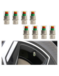 8 Tapones de Válvula de Presión de Neumáticos KEVWR Universal