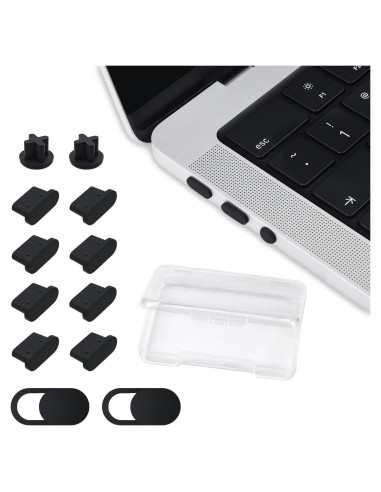 10 Tapas de Polvo para Puertos MacBook Air/Pro 2025-2018