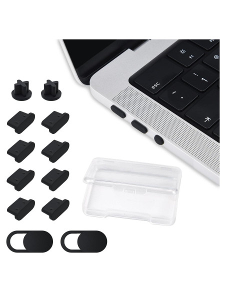 10 Tapas de Polvo para Puertos MacBook Air/Pro 2025-2018