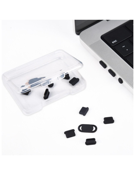 10 Tapas de Polvo para Puertos MacBook Air/Pro 2025-2018