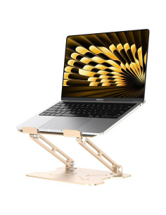 Soporte Plegable NTMY para Laptop 10-16" Ámbar Dorado
