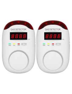 Detector de Gas Natural KH Alert WA886 Alarma Doble 220V