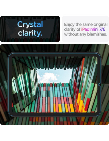 Protector de Pantalla Spigen GlasTR EZ Fit para iPad Mini