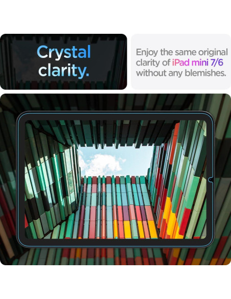 Protector de Pantalla Spigen GlasTR EZ Fit para iPad Mini