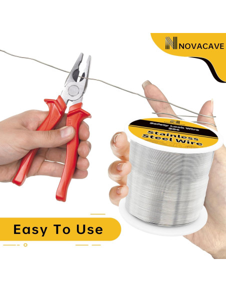 Alambre de Acero Inoxidable 304 Novacave 0.5 mm 280.4 m